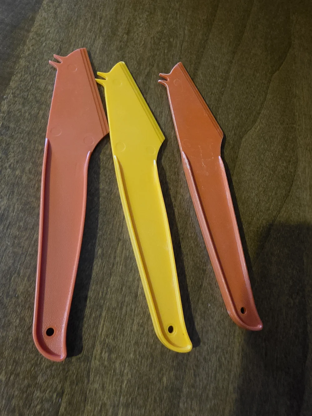 Vintage Tupperware Cheese Slicer Knives / Servers - Model 1223 (Lot of 3)